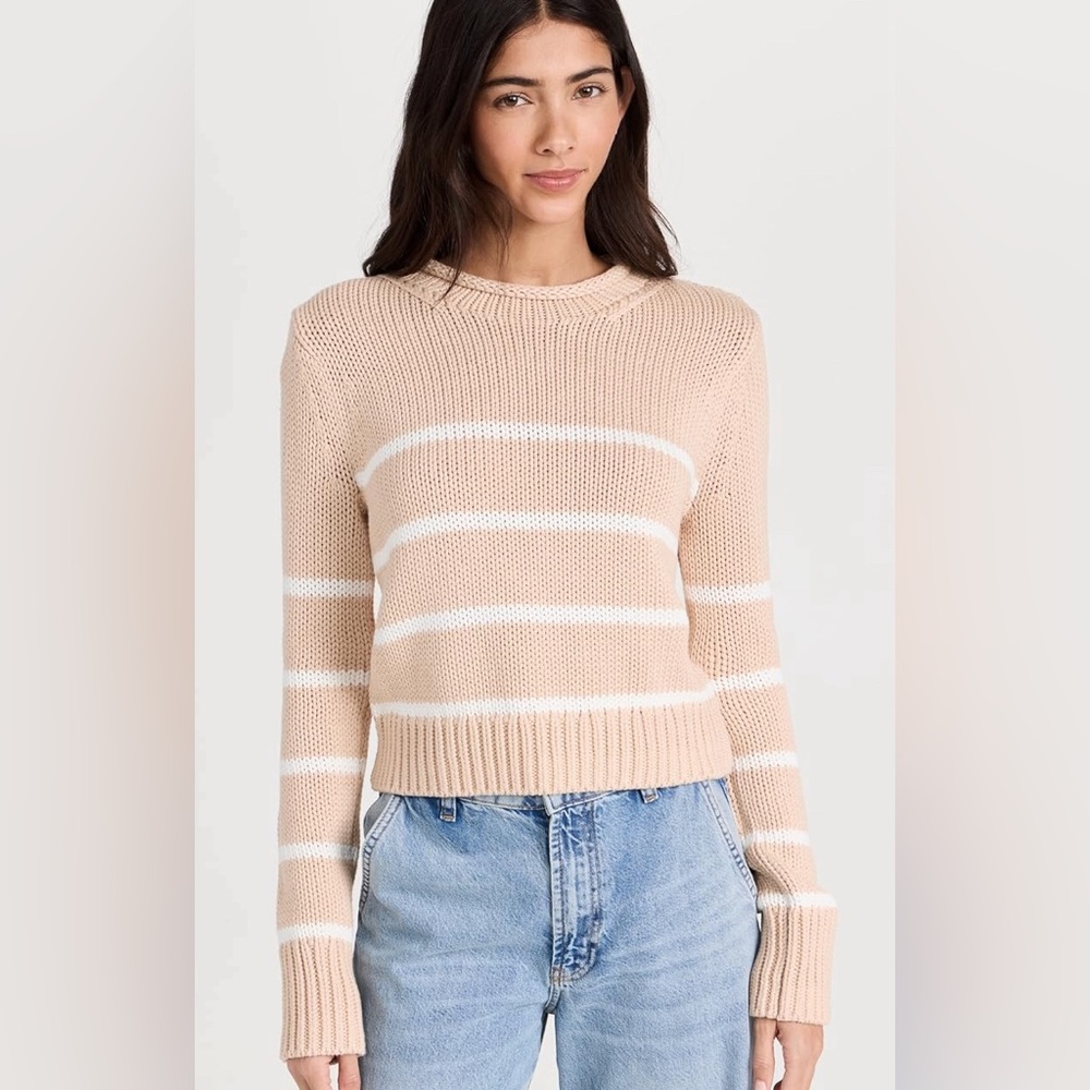 La Ligne Mini Marina Sweater Camel/Cream Size Medium Like New, Tried on only